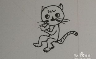 小儿垂钓的简笔画图片
