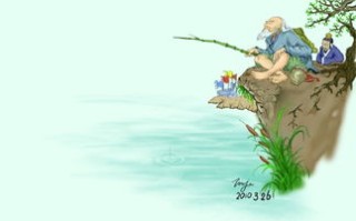 吴镇筼筜清影图