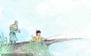画一个钓鱼的人