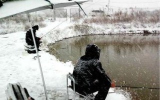 雪中天人垂钓