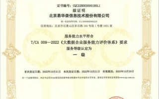 大数据技能等级标准证书