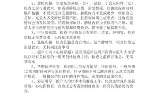 女性必知彩超主要检查内容