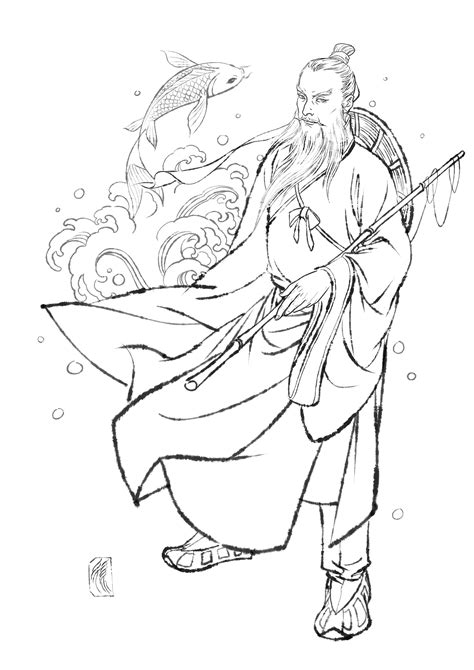 封神榜中姜子牙的河边垂钓-第1张图片-彩蝶百科